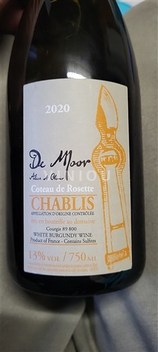 Burgundsko Chablis De Moor Coteau de Rosette 2020