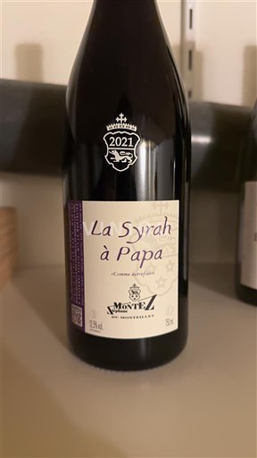 Alpes và các vùng Rhodanien Collines rhodaniennes Domaine Monteillet La Syrah à Papa 2021