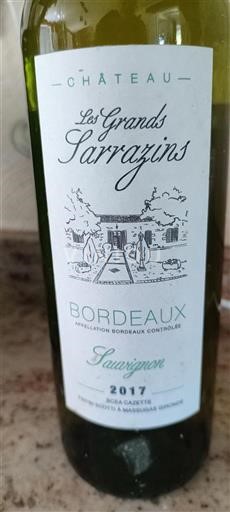 Bordeaux Château Les Grands Sarrazins Sauvignon 2017