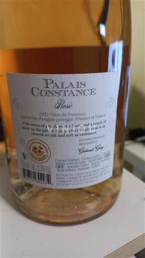 Provence Côtes-de-Provence Palais Constance 2023