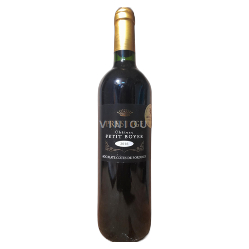 Vin Rouge sec Prestige Château Petit Boyer 2016 France Bordeaux Blaye-côtes-de-bordeaux AOC