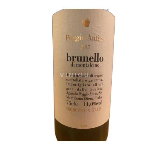 Tuscan Wines Brunello di Montalcino Poggio Antico 2017