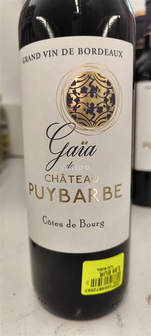 Bordéus Côtes-de-bourg Château Puybarbe Gaïa 2019