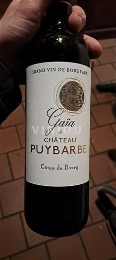 Bordeaux Côtes-de-bourg Château Puybarbe Gaïa 2019