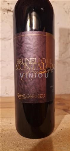 Tuscan Wines Brunello di Montalcino San Lorenzo Brunello di Montalcino Bramante 2010