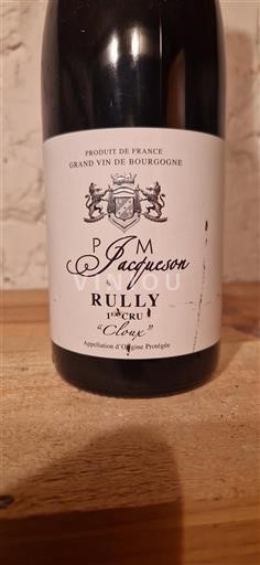Borgoña Rully Premier Cru P. M. Jacquesson Cloux 2020