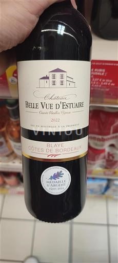 Burdeos Blaye-Côtes de Burdeos Château Belle Vue Estuaire Vieilles Vignes 2022