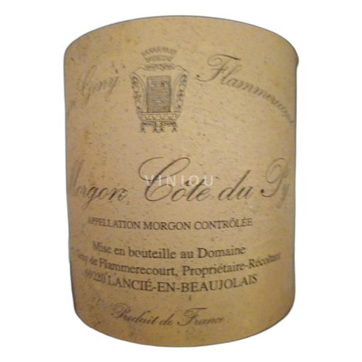 Beaujolais Morgon Domaine Geny de Flammerecourt Côte du Py 2006