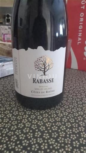 Vallée du Rhône Côtes-du-rhône Rabasse Sélection Vieilles Vignes 2023