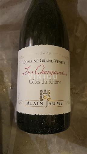 Rhônen laakso Côtes-du-rhône Domaine Grand Veneur Les Champauvins 2019