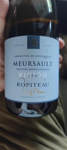 Burgundi Meursault Ropiteau 2020