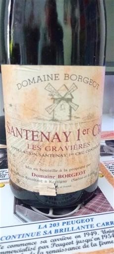 Burgundy Unspecified Premier Cru Domaine Borgeot Les Gravières 1992