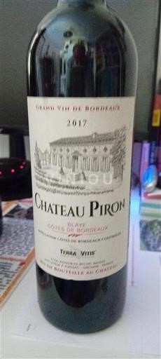 Burdeos Blaye-Côtes de Burdeos Château Piron 2017