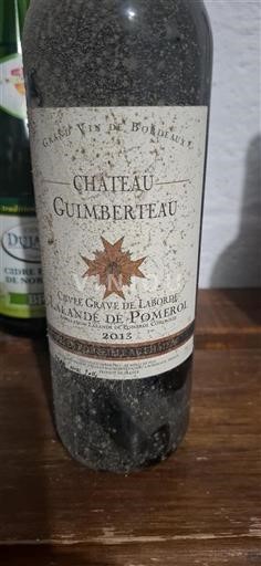 Burdeos Lalande-de-Pomerol Château Guimberteau Grave de Laborde 2013
