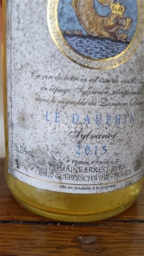 Alsacia Domaine Ernest Burn Le Dauphin 2015