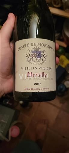 Beaujolais Brouilly Comte de Monsepey Vieilles Vignes 2017