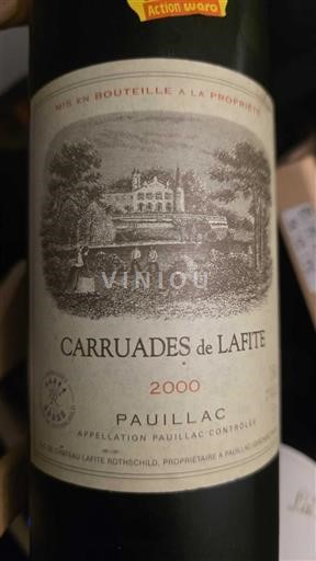 Bordéus Pauillac Château Lafite Rothschild Carruades de Lafite 2000