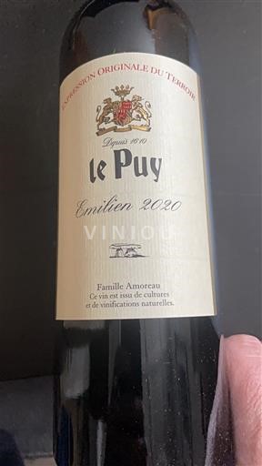 Vinhos Rouge sec Emilien Château Le Puy 2020 França Bordéus Francs-Côtes-de-Bordéus AOC