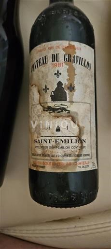 Burdeos Saint-Émilion Château Gravillon 1981