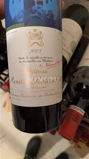 Bordeaux Pauillac Grand Cru Château Mouton Rothschild 2008