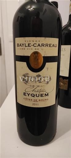Burdeos Côtes-de-bourg Château Eyquem 2011