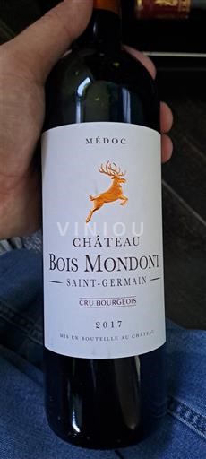 Bordeaux Médoc Cru Bourgeois Château Bois Mondont Saint-Germain 2017