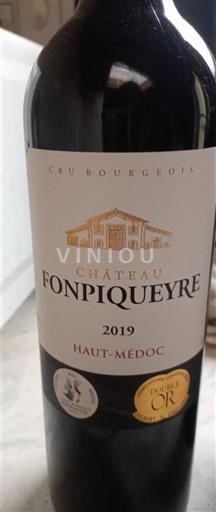 Bordeaux Haut-Médoc Château Fonpiqueyre 2019