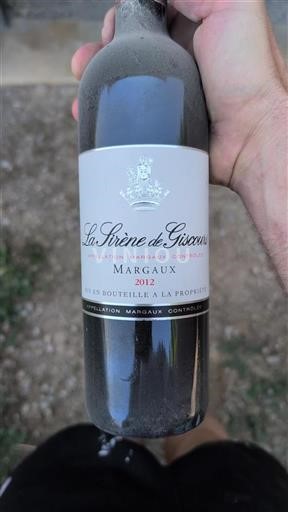 Bordeaux Margaux La Sirène de Giscours 2012