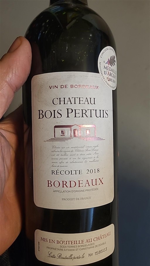 Bordeaux Château Bois Pertuis 2018