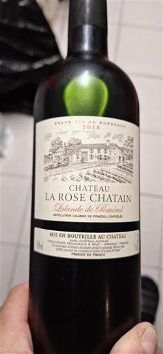 Bordeaux Lalande-de-Pomerol Château La Rose Chatain 2018