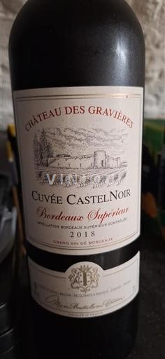 Bordeaux Bordeaux Supérieur Château Des Gravières CastelNoir 2018