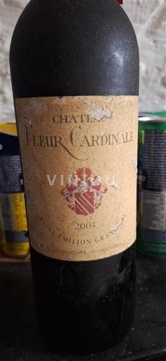 Bordeaux Saint-Émilion Grand Cru Grand Cru Fleur Cardinale 2003