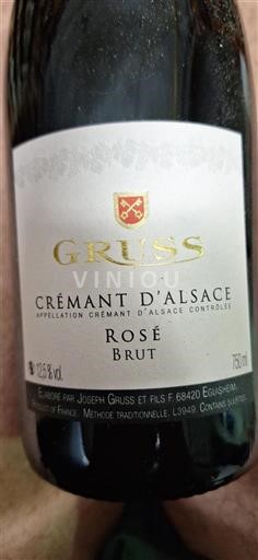 Elsass Crémant d'Alsace Gruss Rosé Ohne Jahrgang