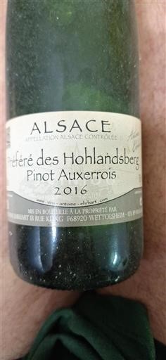 Alsace Antoine Ehrhart Préféré des Hohlandsberg Pinot Auxerrois 2016