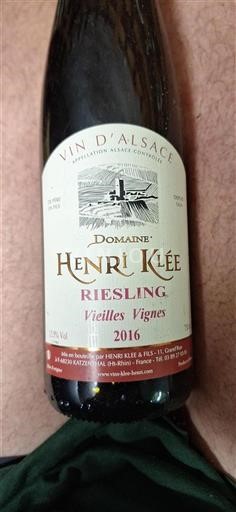 Alsazia Henri Klee Vieilles Vignes 2016