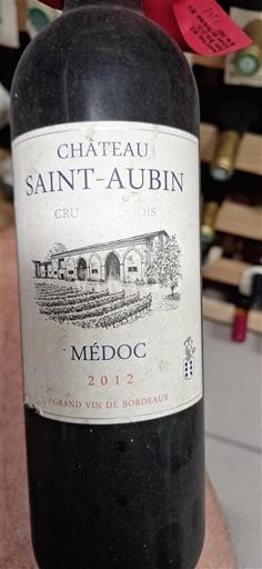 Bordeaux Médoc Cru Bourgeois Château Saint-Aubin 2012