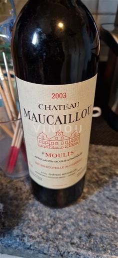 Bordeaux Ni doloceno Château Maucaillou 2003