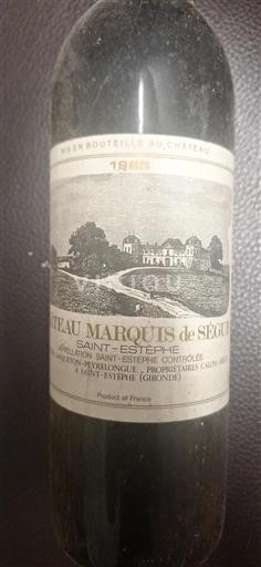 Bordéus Saint-Estèphe Château Marquis de Ségur 1985