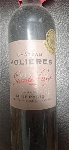 Linguadoca Minervois Château Molières Sainte Lune 2009