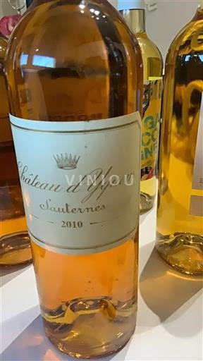 Bordeaux Sauternes Grand Cru Château Yquem 2010