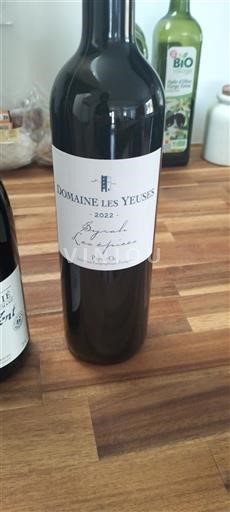 Languedoc-Roussillon Pays d'Oc Domaine Les Yeuses Syrah Les épices 2022