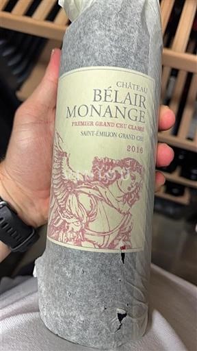 Bordeaux Saint-Émilion Premier Grand Cru Classé Château Bélair-Monange 2016
