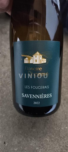 Loiredalen Savennières Domaine Dhommé Les Fougerais 2022