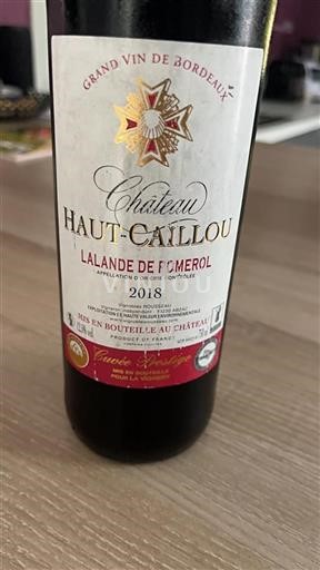 Burdeos Lalande-de-Pomerol Château Haut-Caillou Prestige 2018