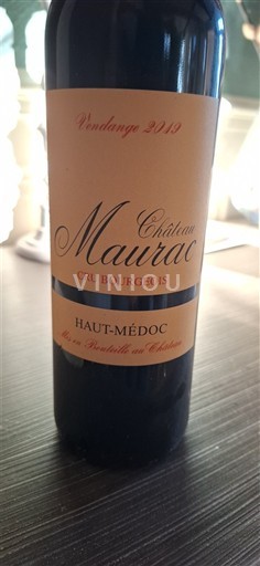 Bordeaux Haut-Médoc Cru Bourgeois Château Maurac 2019