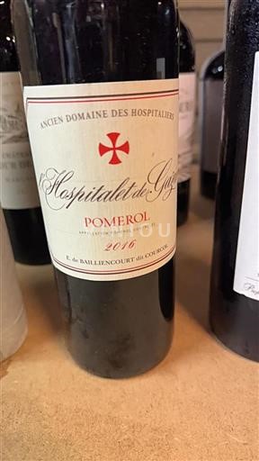 Bordeaux Pomerol L'Hospitalet de Gazin 2016