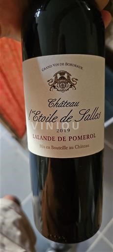 Bordéus Lalande-de-Pomerol Château L'Etoile de Salles 2019