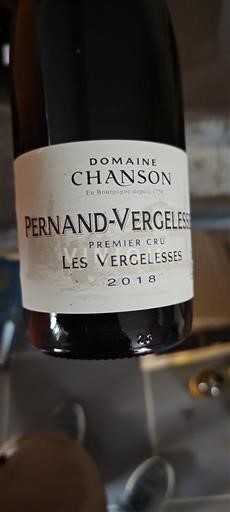 Burgundi Pernand-vergelesses Premier Cru Domaine Chanson Les Vergelesses 2018