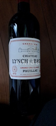Bordeaux Pauillac Grand Cru Château Lynch-Bages 2012