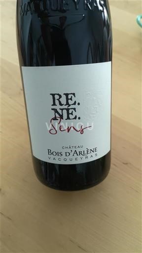Rhône-dalen Vacqueyras Château Bois Arlène RE. NE. Sens 2022